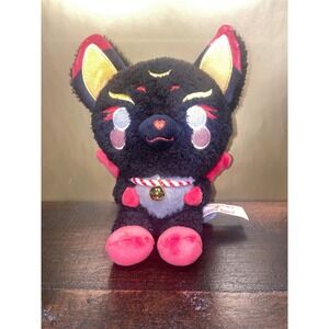 Cuddle‎ Barn Plush Black Cat Moon Fire Kitsune Fox Soft kawaii Plush Toy